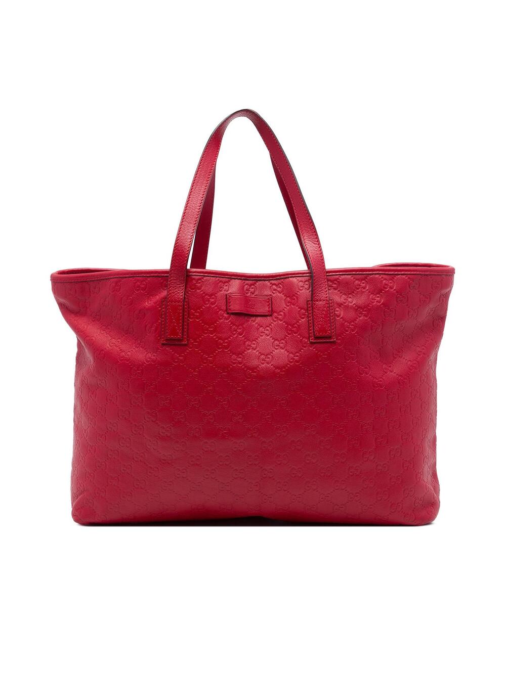 Gucci Large Ssima Tote Pre-Loved Red #356725G53B